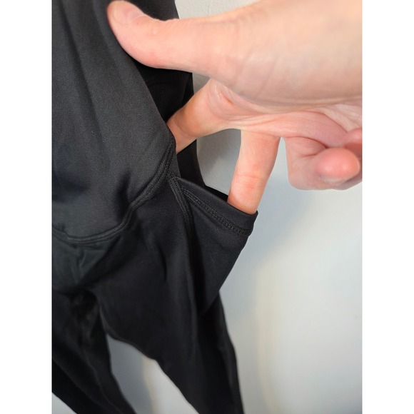 Babybub Maternity Leggings XS Black Over the Belly Pocket Activewear Yoga Pants - Picture 5 of 5